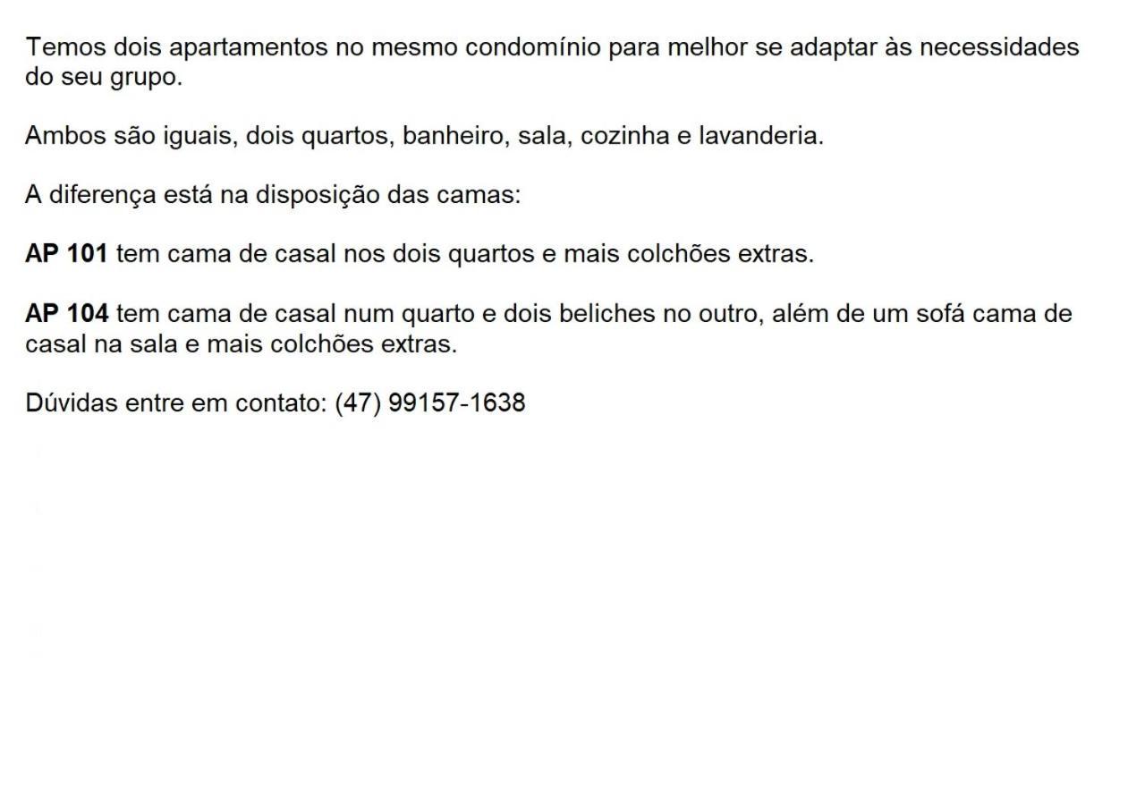 Apartamento Inteiro 2 Quartos Mobiliado Jaragua do Sul Ngoại thất bức ảnh